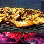Chicken BBQ On The Fire Hearth - El Fogon