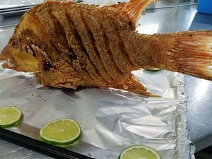Fried Fish At El Fogon